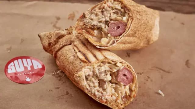 Chicken Suya Shawarma